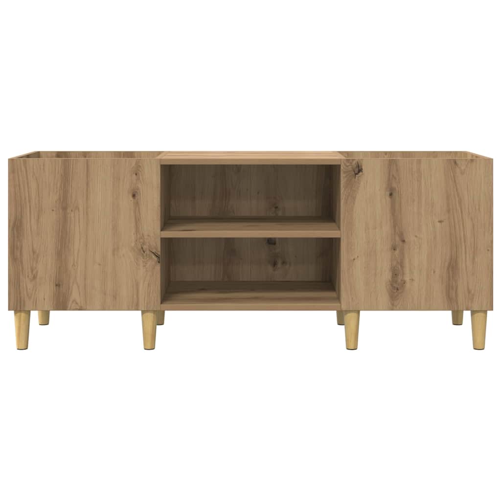 Record Cabinet 121 x 38 x 48 cm Engineered Wood Artisan Oak