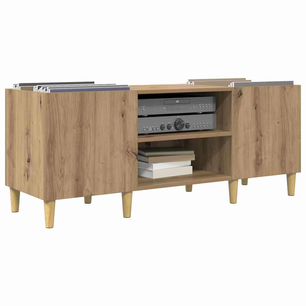 Record Cabinet Artisan Oak 121 x 38 x 48 cm Engineered Wood