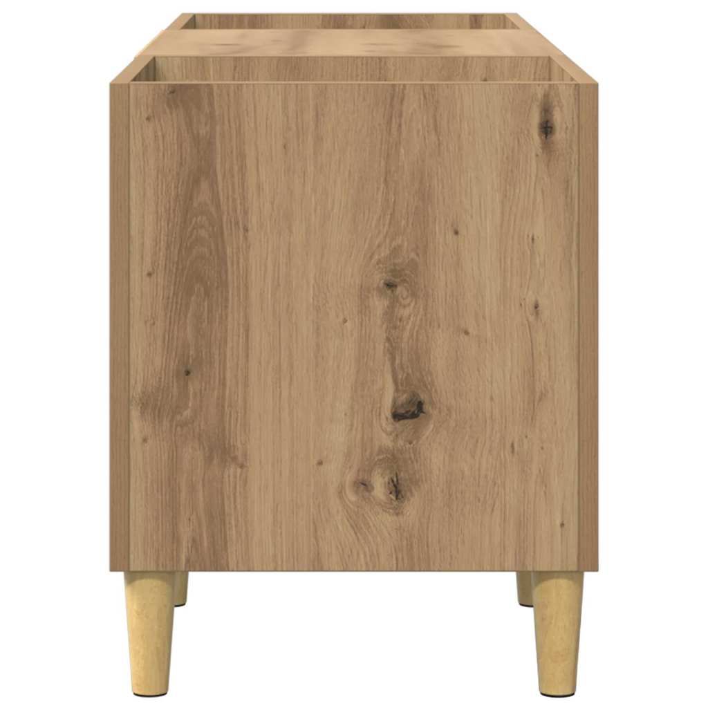 Record Cabinet 121 x 38 x 48 cm Engineered Wood Artisan Oak