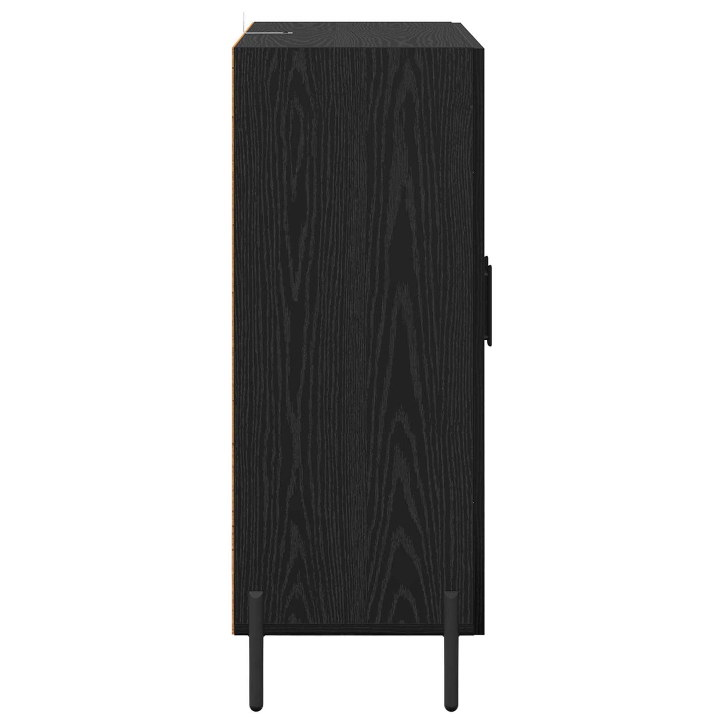 Sideboard Black Oak 69.5 x 34 x 90 cm Engineered Wood