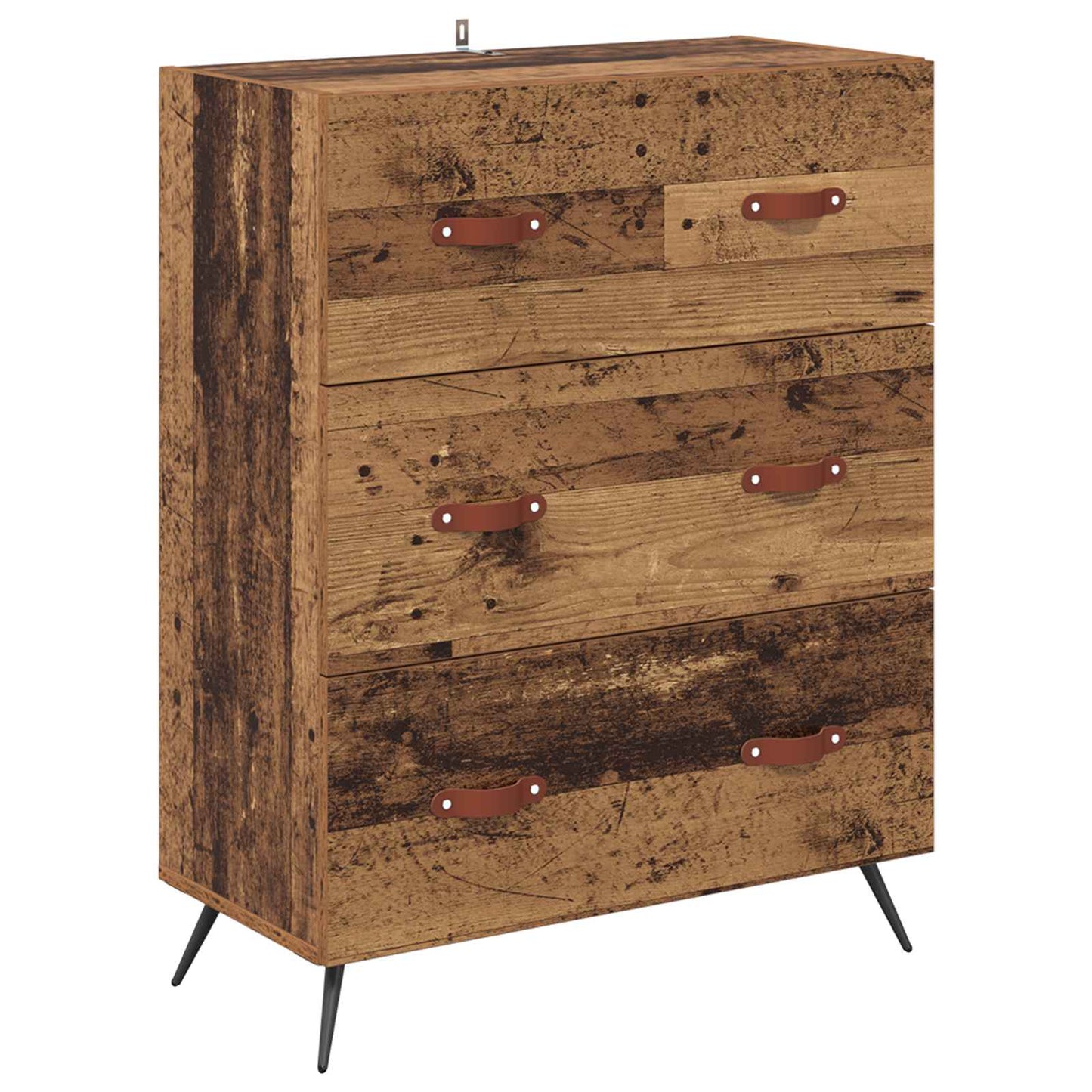 Chest of Drawers Old Wood 69.5 x 34 x 90 cm Engineered Wood