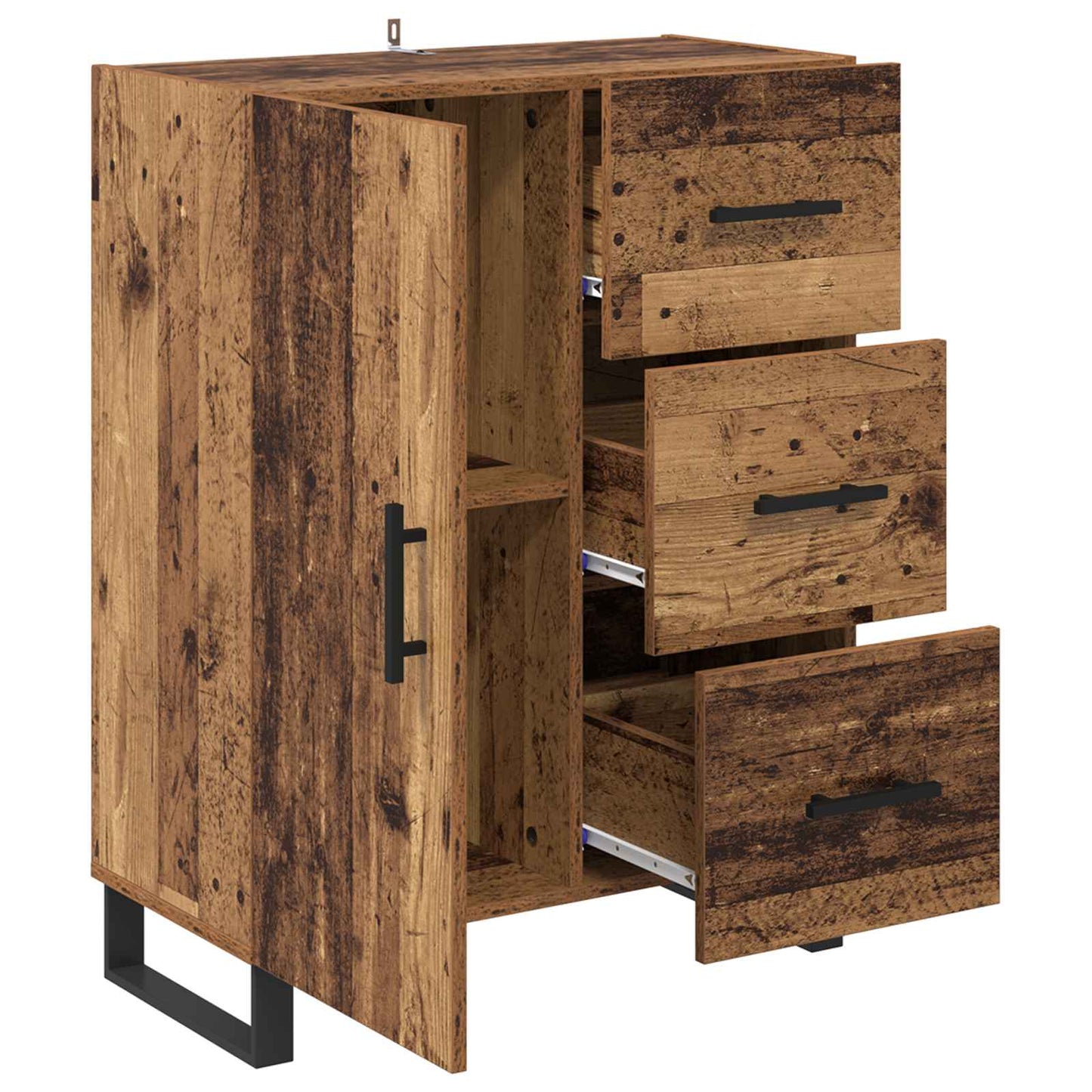 Sideboard Old Wood 69.5 x 34 x 90 cm Engineered Wood and Iron