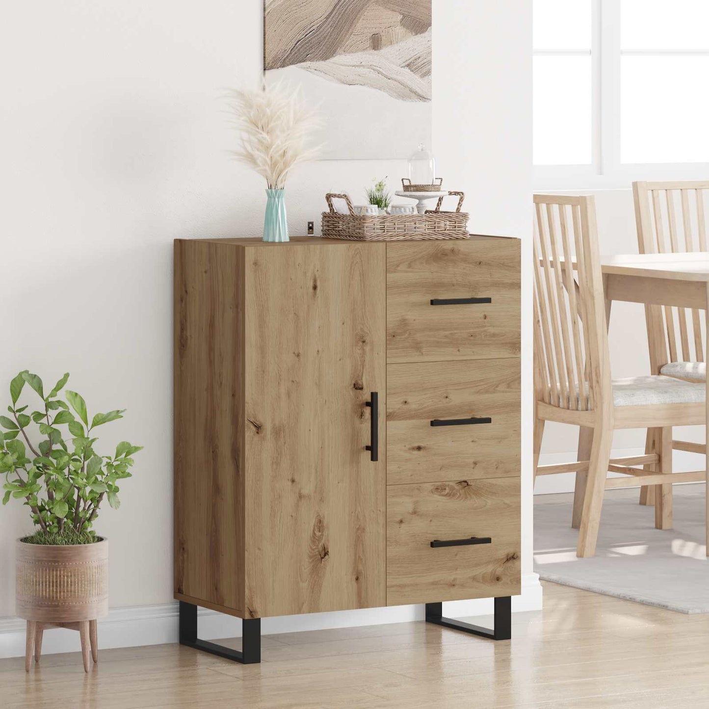 Sideboard Artisan Oak 69.5 x 34 x 90 cm