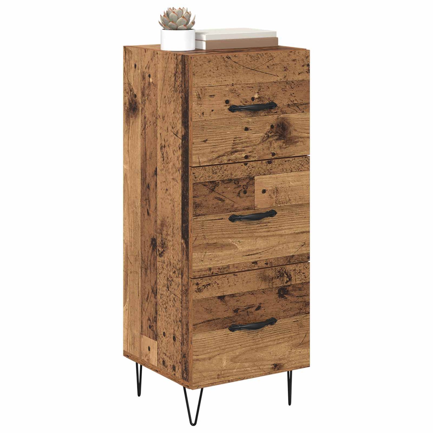 Sideboard Old wood 34 x 34.5 x 90 cm Engineered wood