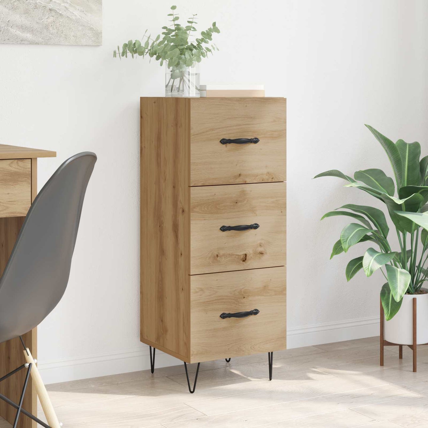Sideboard Artisan oak 34 x 34.5 x 90 cm Engineered wood