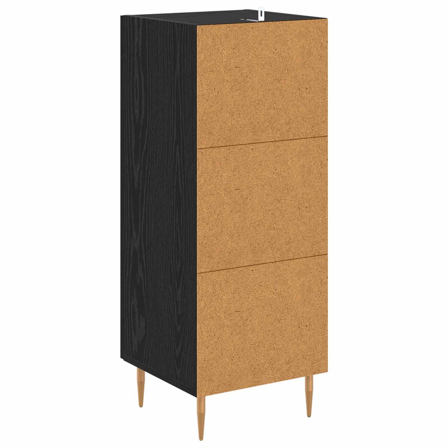 Sideboard Black oak 34 x 34.5 x 90 cm Engineered wood