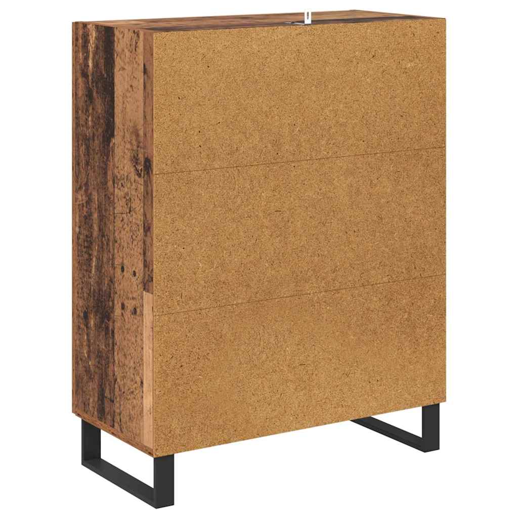 Sideboard Old Wood 69.5 x 34 x 90 cm Engineered Wood and Iron