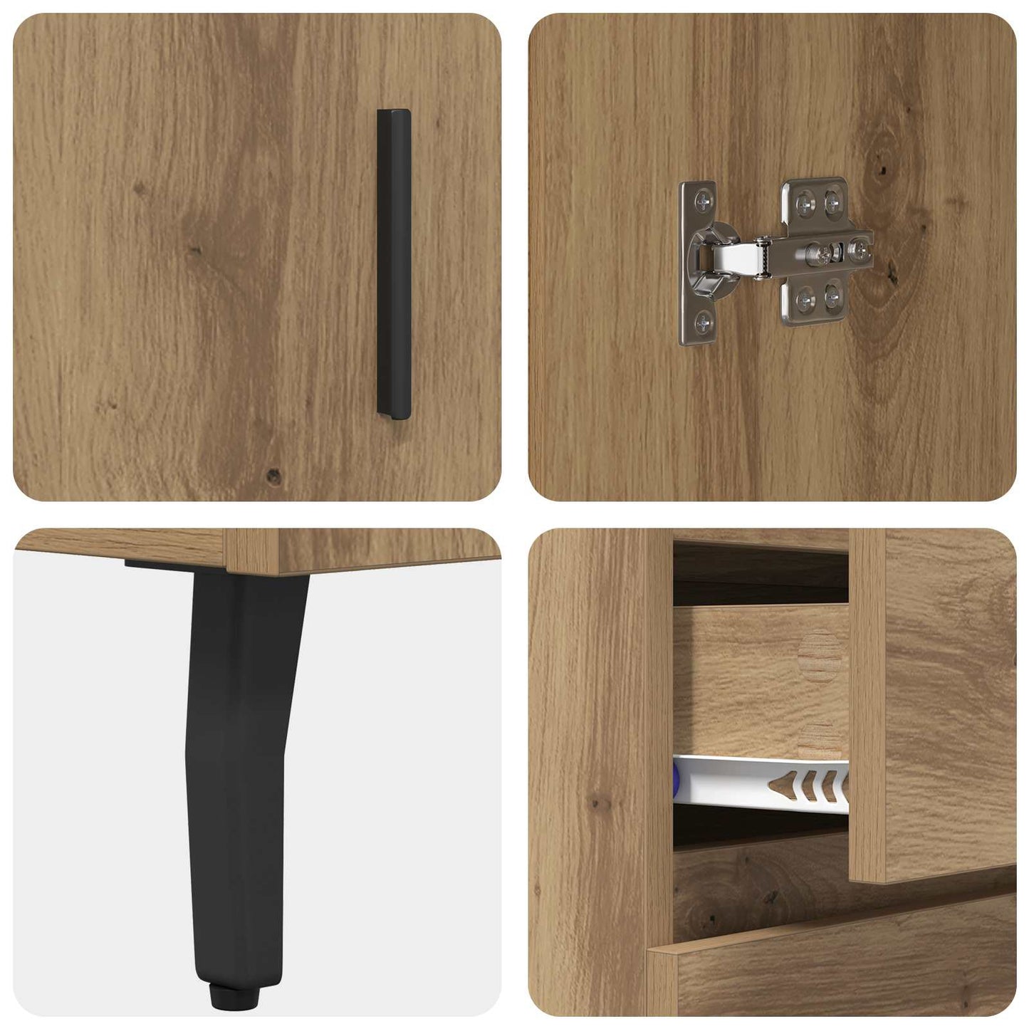Sideboard Artisan Oak 69.5 x 34 x 90 cm