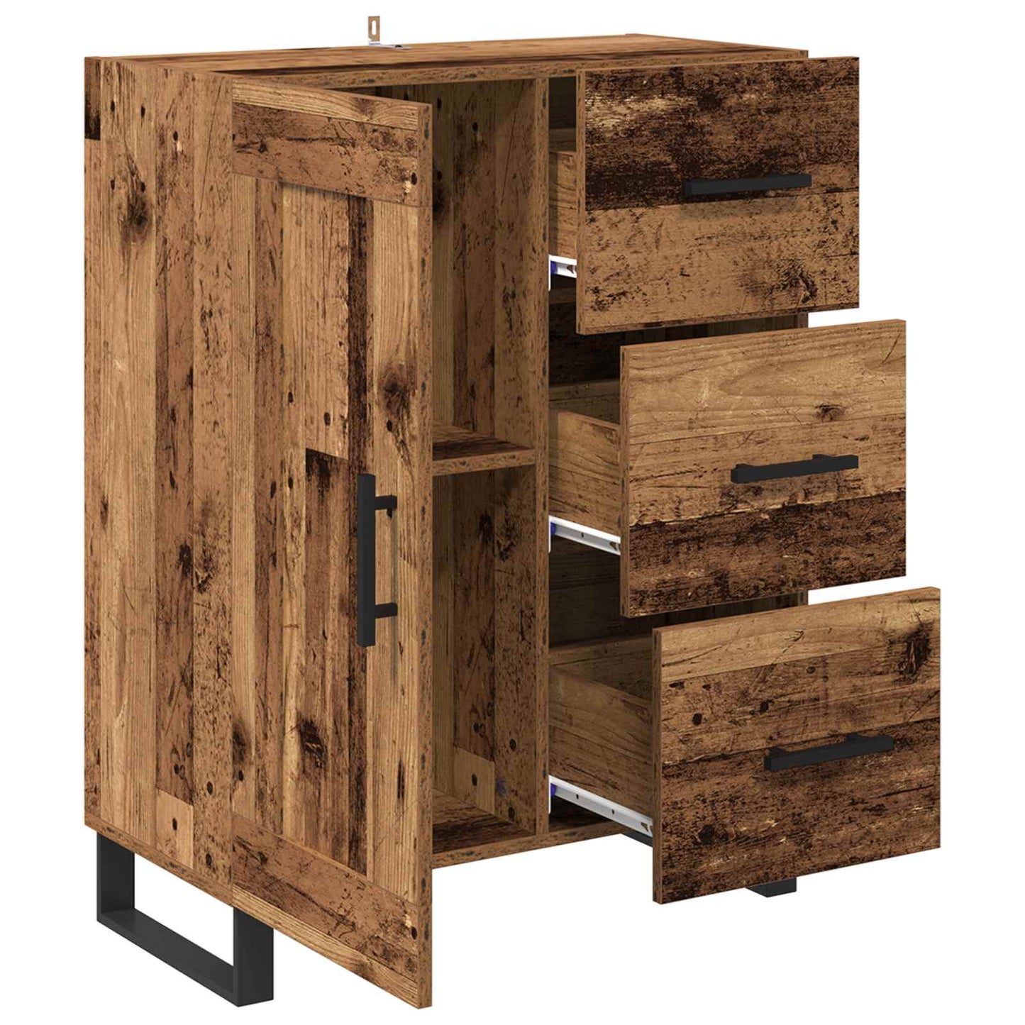 Sideboard Old Wood 69.5 x 34 x 90 cm Engineered Wood and Iron