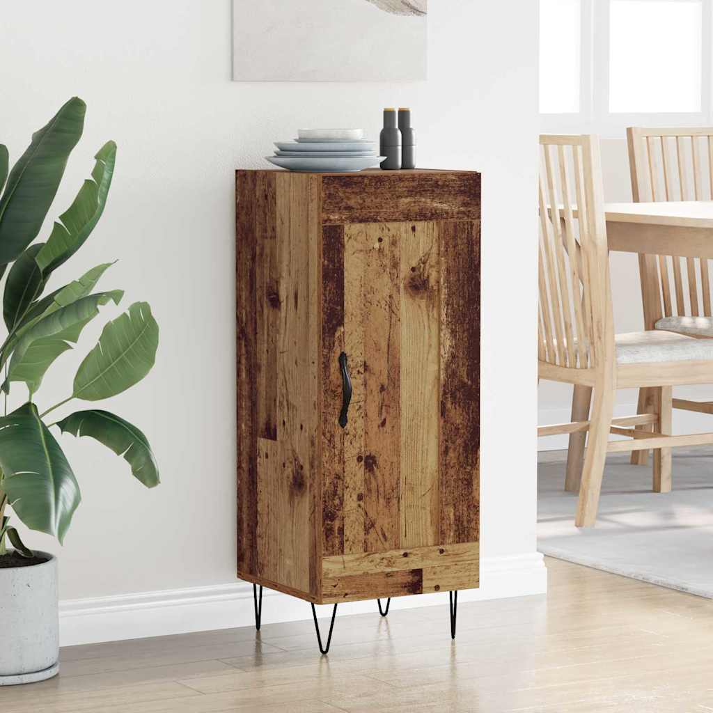 Sideboard Old Wood 34.5 x 34 x 90 cm Engineered Wood and Iron