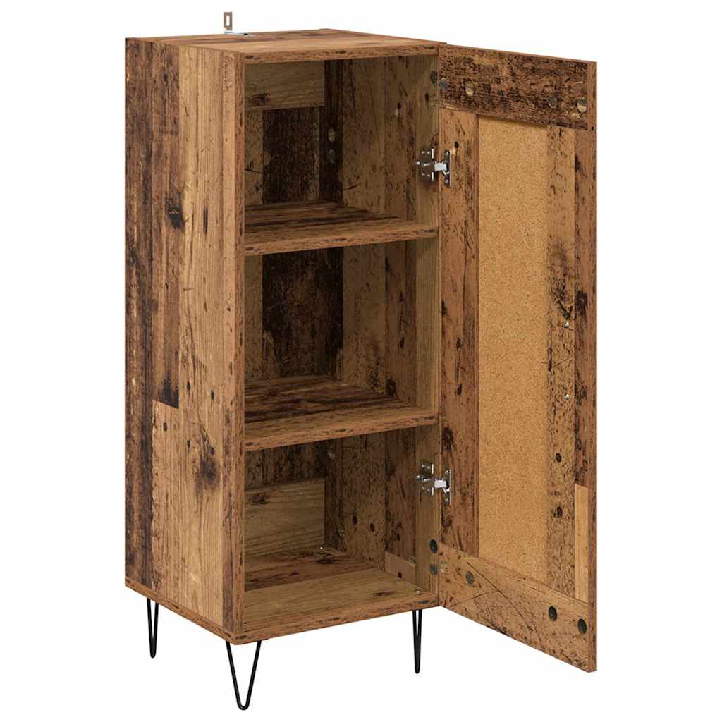Sideboard Old Wood 34.5 x 34 x 90 cm Engineered Wood and Iron