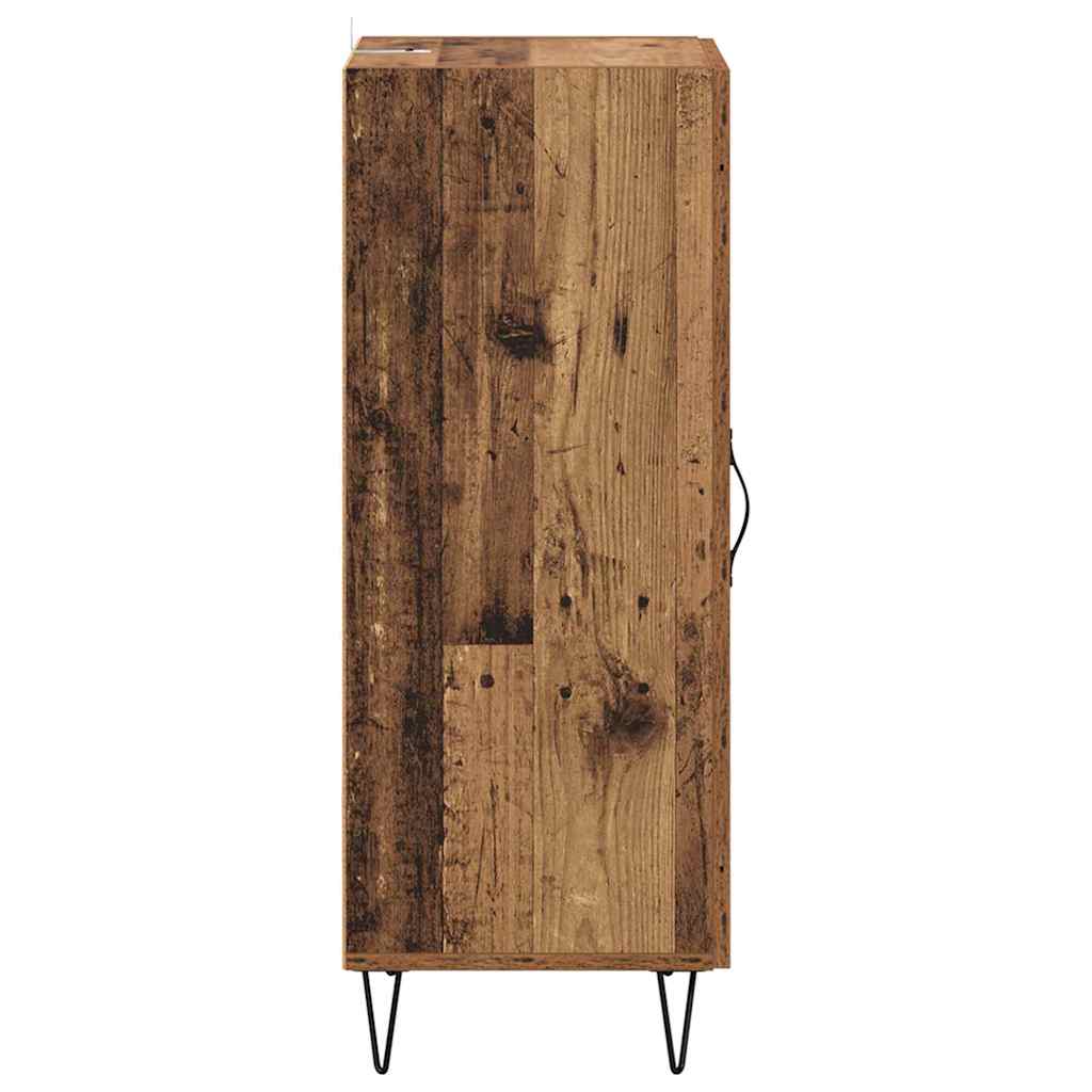 Sideboard Old Wood 34.5 x 34 x 90 cm Engineered Wood and Iron