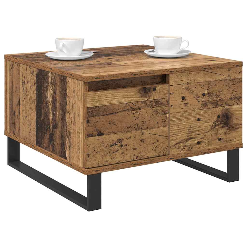 Coffee Table Old Wood 55 x 55 x 36.5 cm Engineered Wood