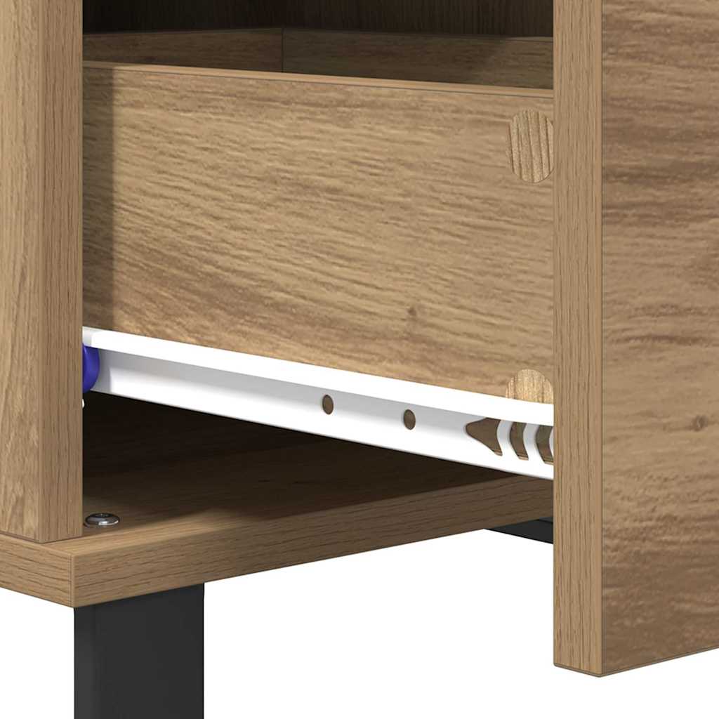 Coffee Table Artisan Oak 55 x 55 x 36.5 cm Engineered Wood