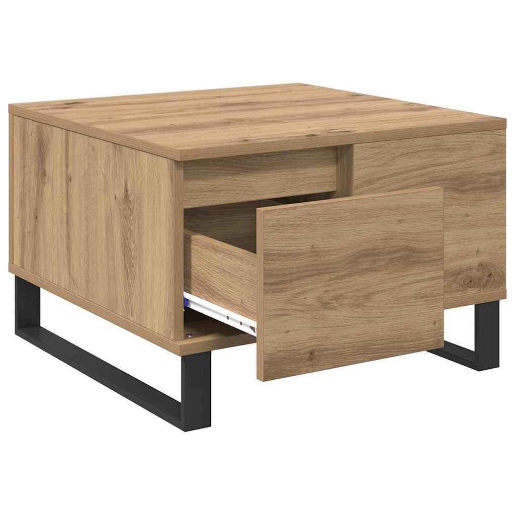 Coffee Table Artisan Oak 55 x 55 x 36.5 cm Engineered Wood