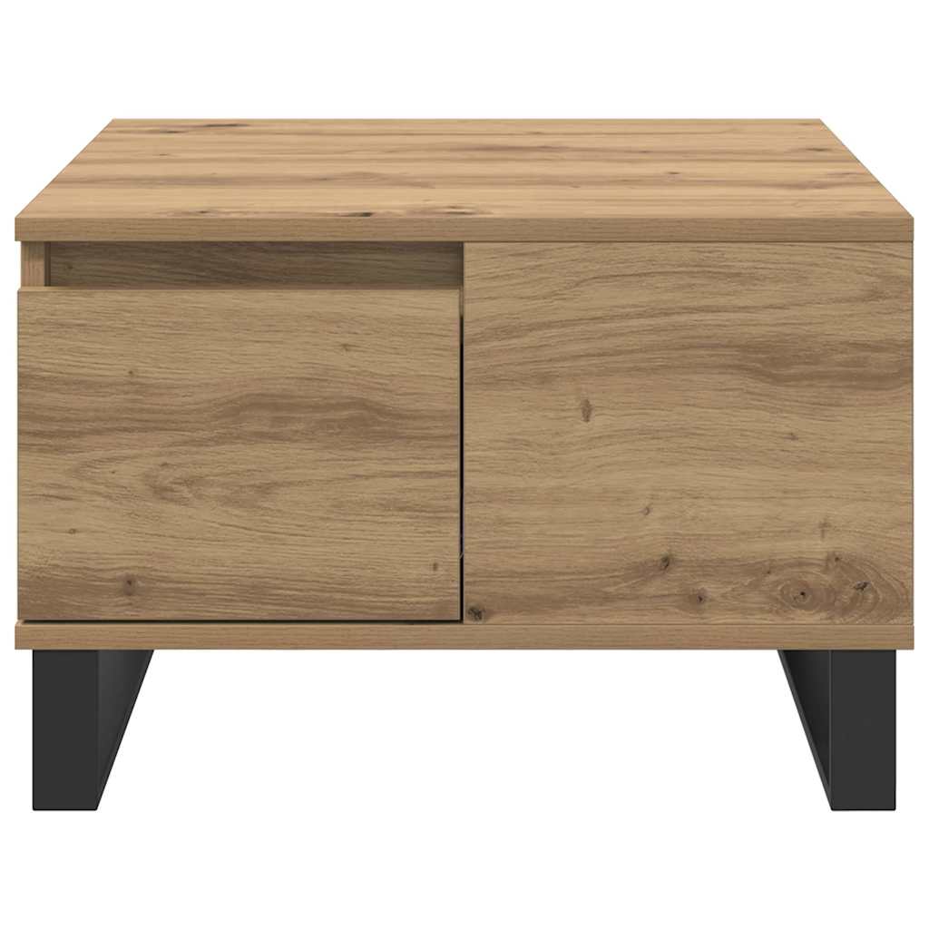 Coffee Table Artisan Oak 55 x 55 x 36.5 cm Engineered Wood