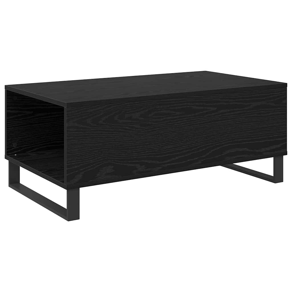 Coffee Table Black Oak 90 x 50 x 36.5 cm Engineered Wood
