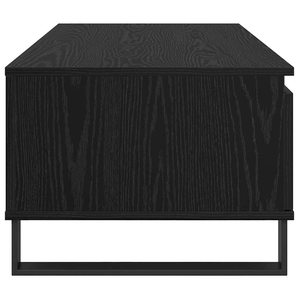 Coffee Table Black Oak 90 x 50 x 36.5 cm Engineered Wood