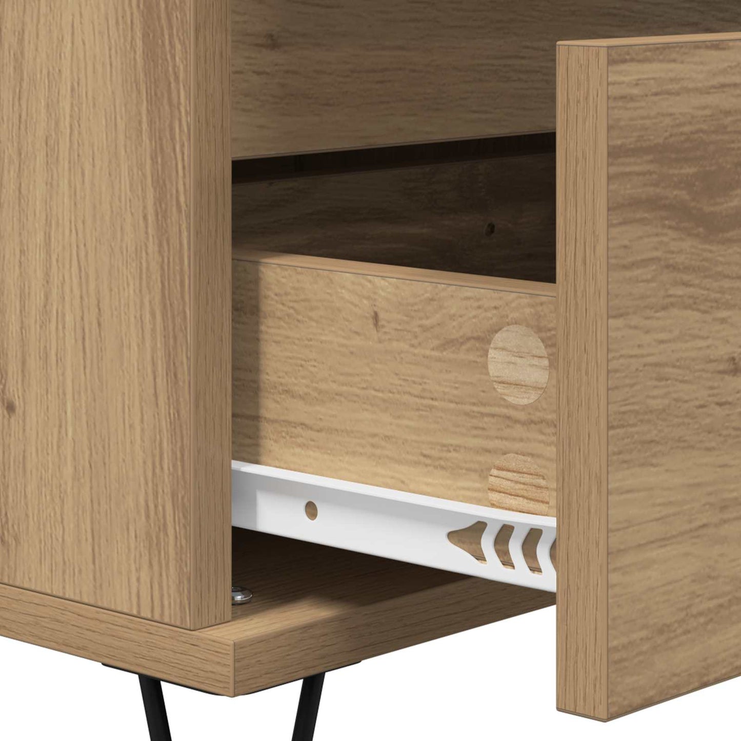 Sideboard Artisan Oak 40 x 35 x 70 cm Engineered Wood and Iron