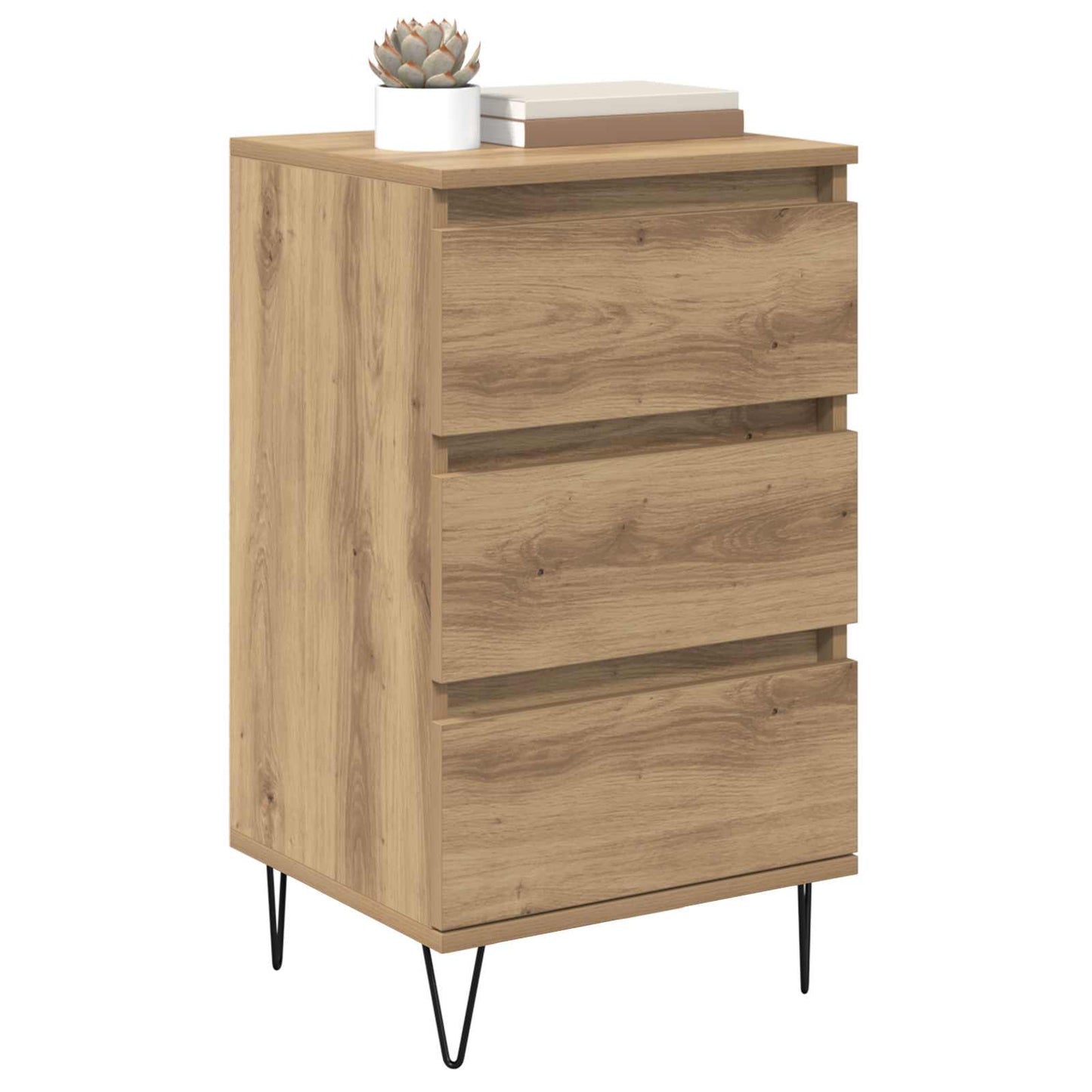 Sideboard Artisan Oak 40 x 35 x 70 cm Engineered Wood and Iron