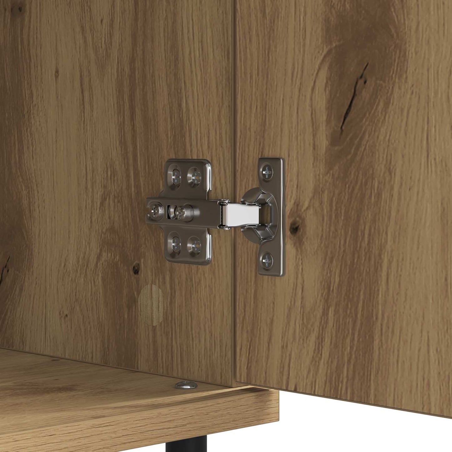 Sideboard Artisan Oak 60 x 35 x 70 cm Engineered Wood and Iron