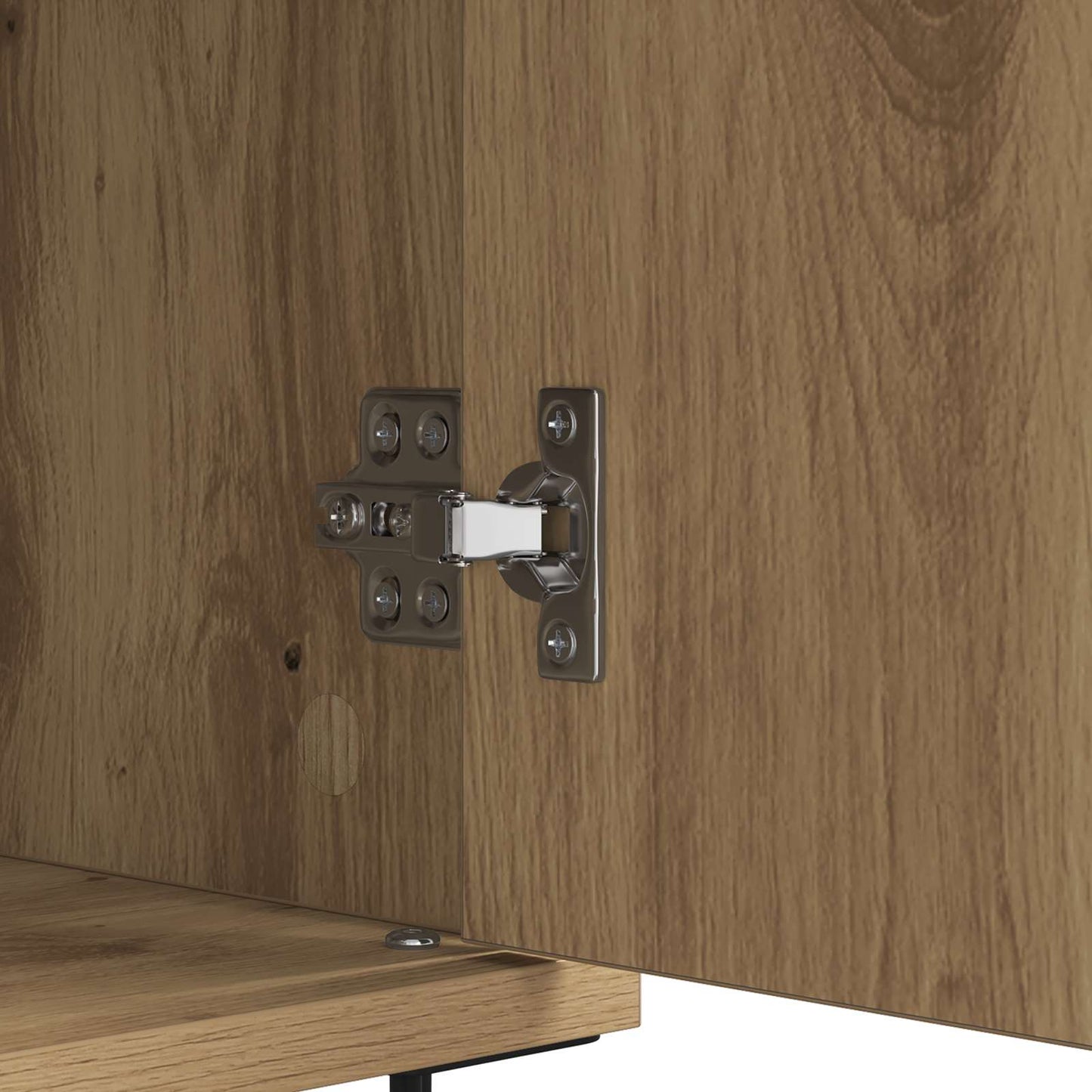 Sideboard Artisan Oak 60 x 35 x 70 cm Engineered Wood and Iron