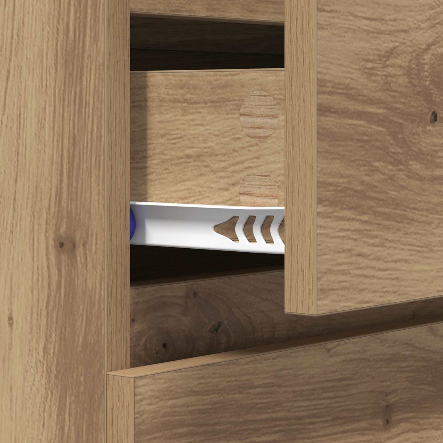 Sideboard Artisan Oak 60 x 35 x 70 cm Engineered Wood and Iron