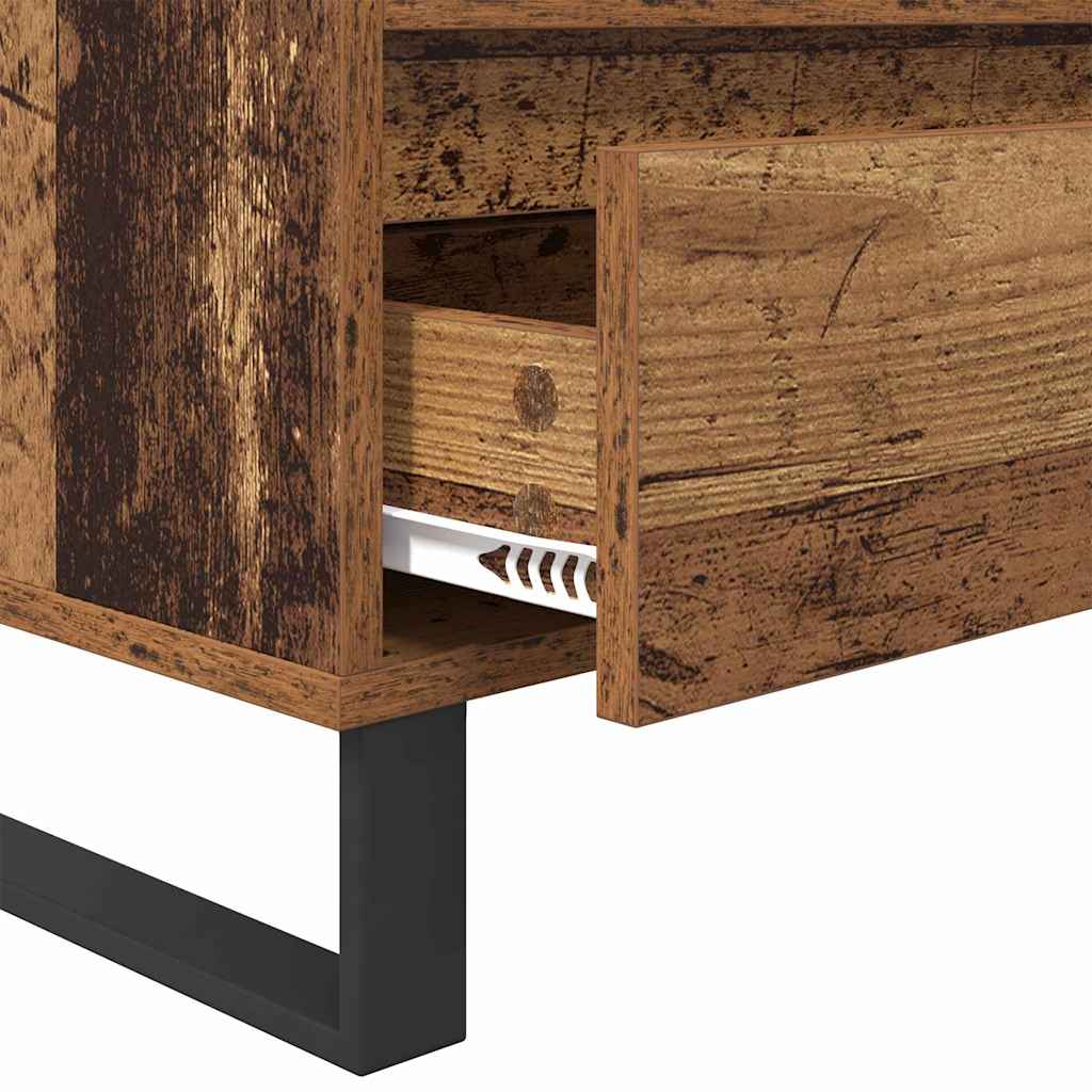 TV Cabinet with Drawer Old Wood 100 x 34.5 x 44.5 cm
