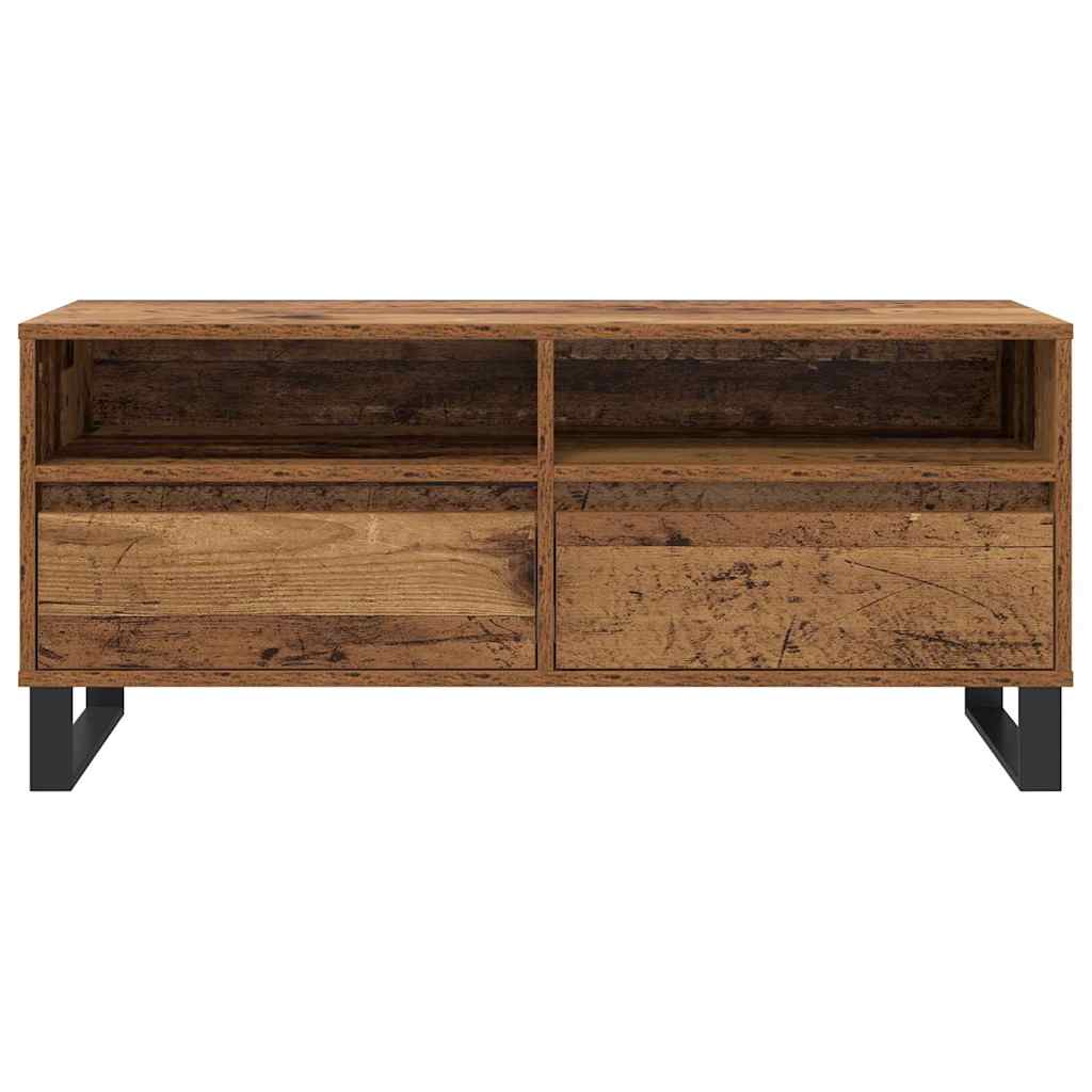 TV Cabinet with Drawer Old Wood 100 x 34.5 x 44.5 cm