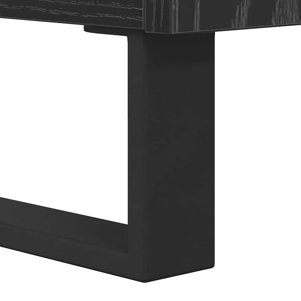 TV Cabinet with Drawer Black Oak 100 x 34.5 x 44.5 cm