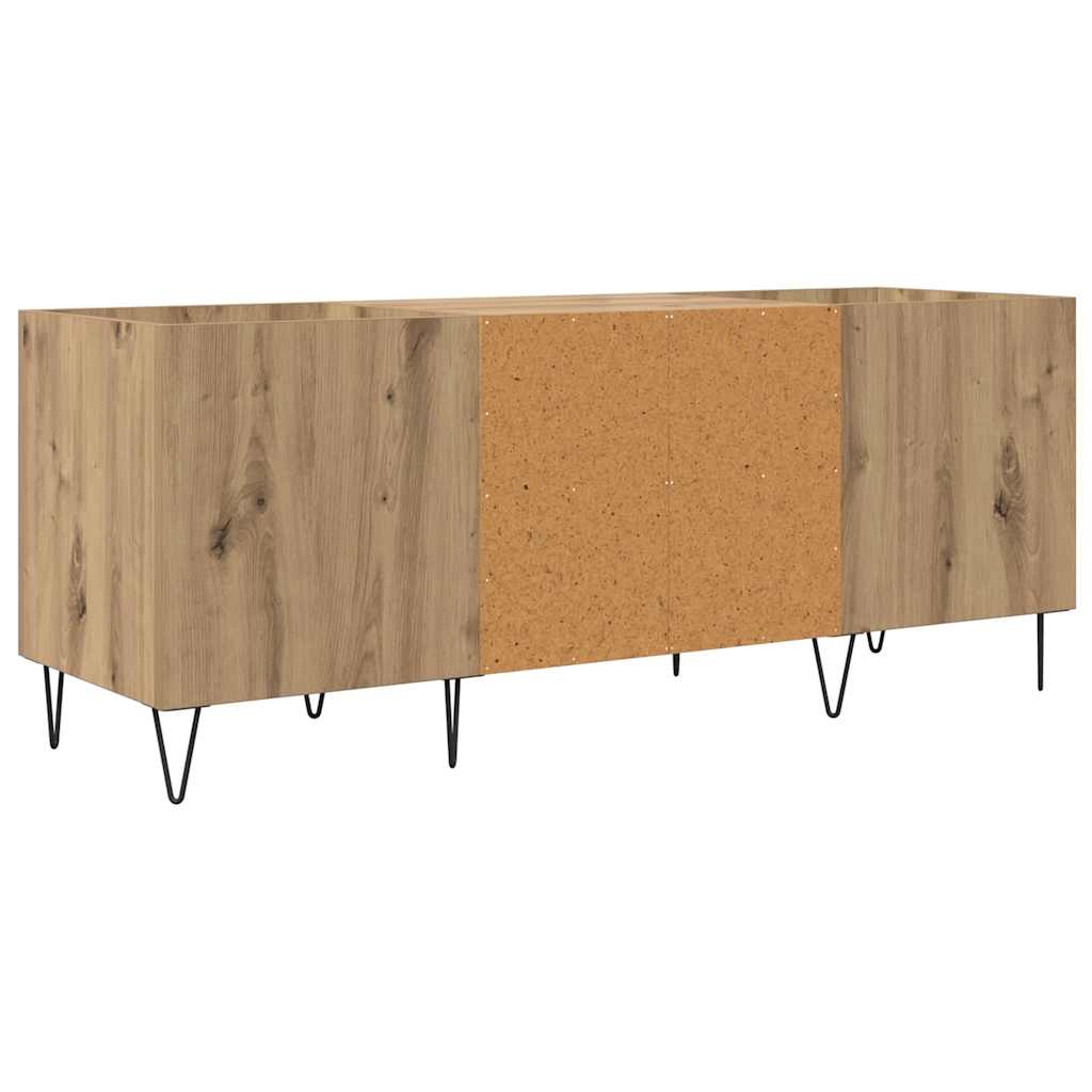 Record Cabinet with Shelf Artisan Oak 121 x 38 x 48 cm