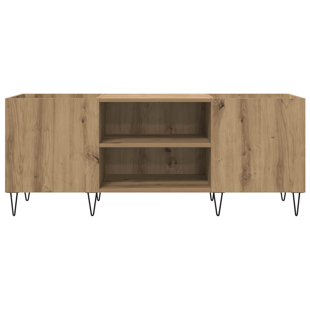 Record Cabinet with Shelf Artisan Oak 121 x 38 x 48 cm