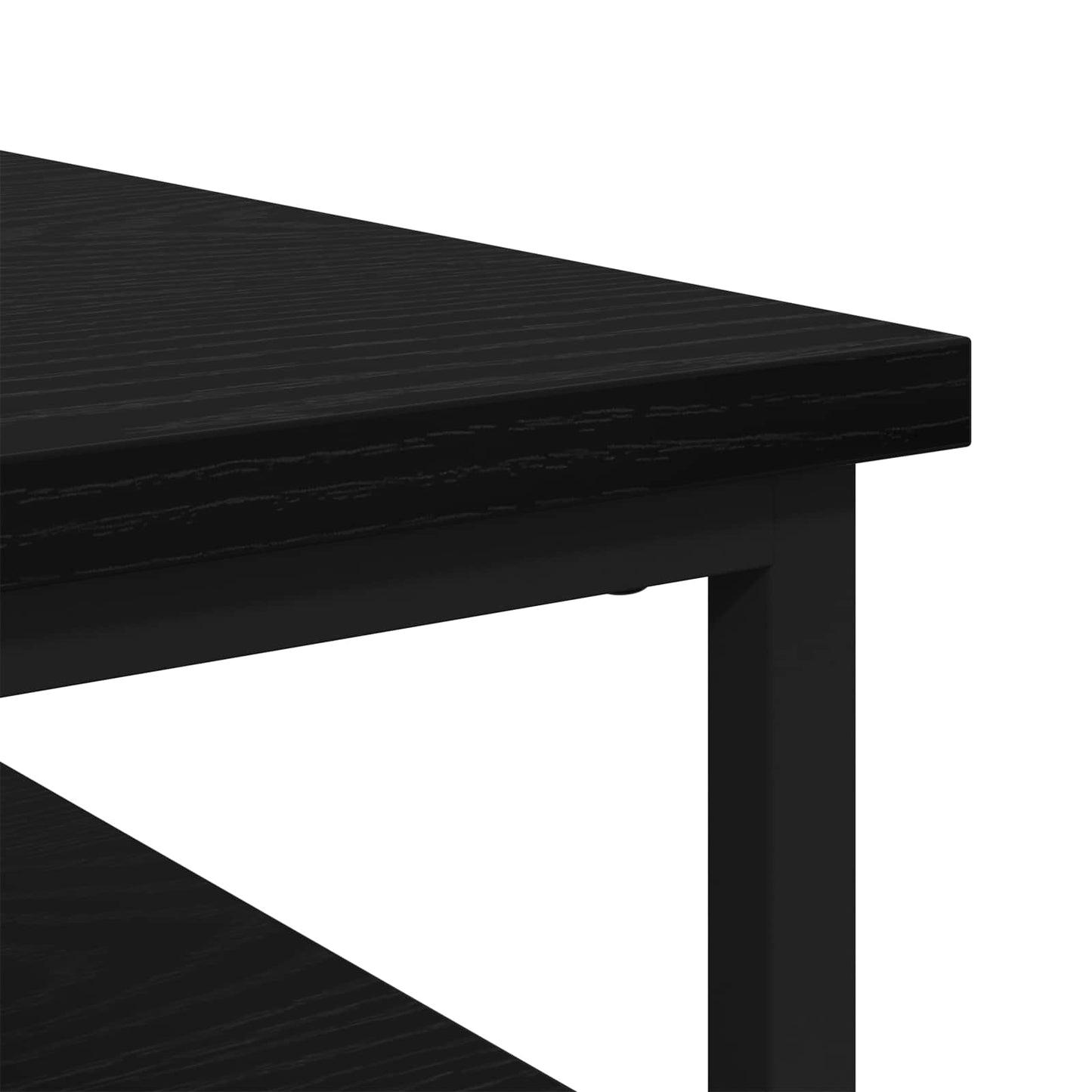 Bedside Cabinet Black Oak 40 x 42 x 60cm Engineered Wood