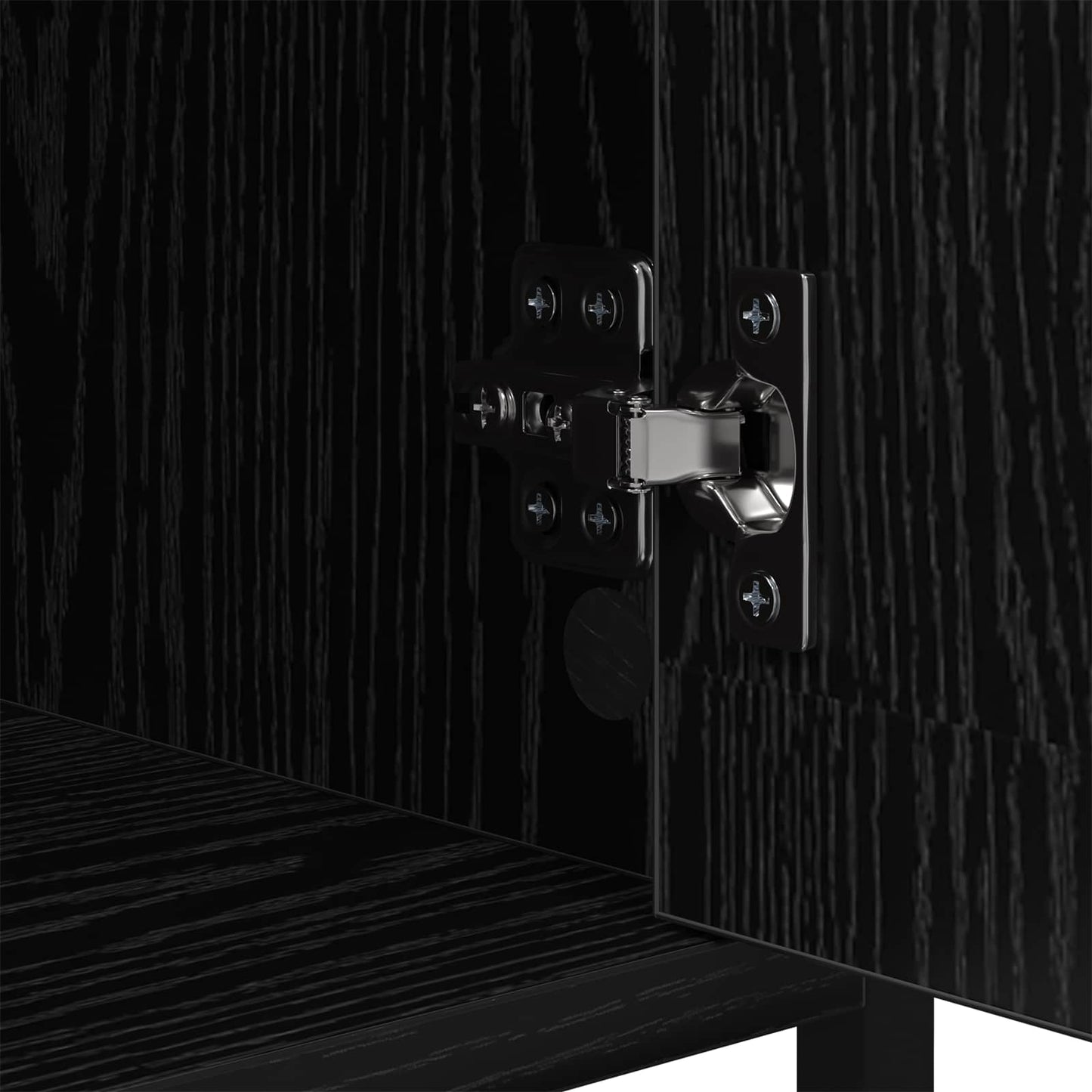 Bedside Cabinet 2 pcs Black Oak 40 x 42 x 60cm Engineered Wood