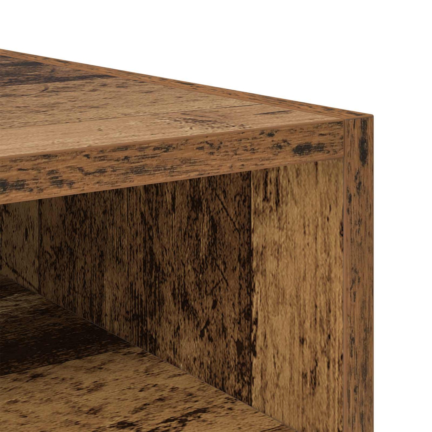 Bedside Table Old Wood 40 x 40 x 50 cm Engineered Wood