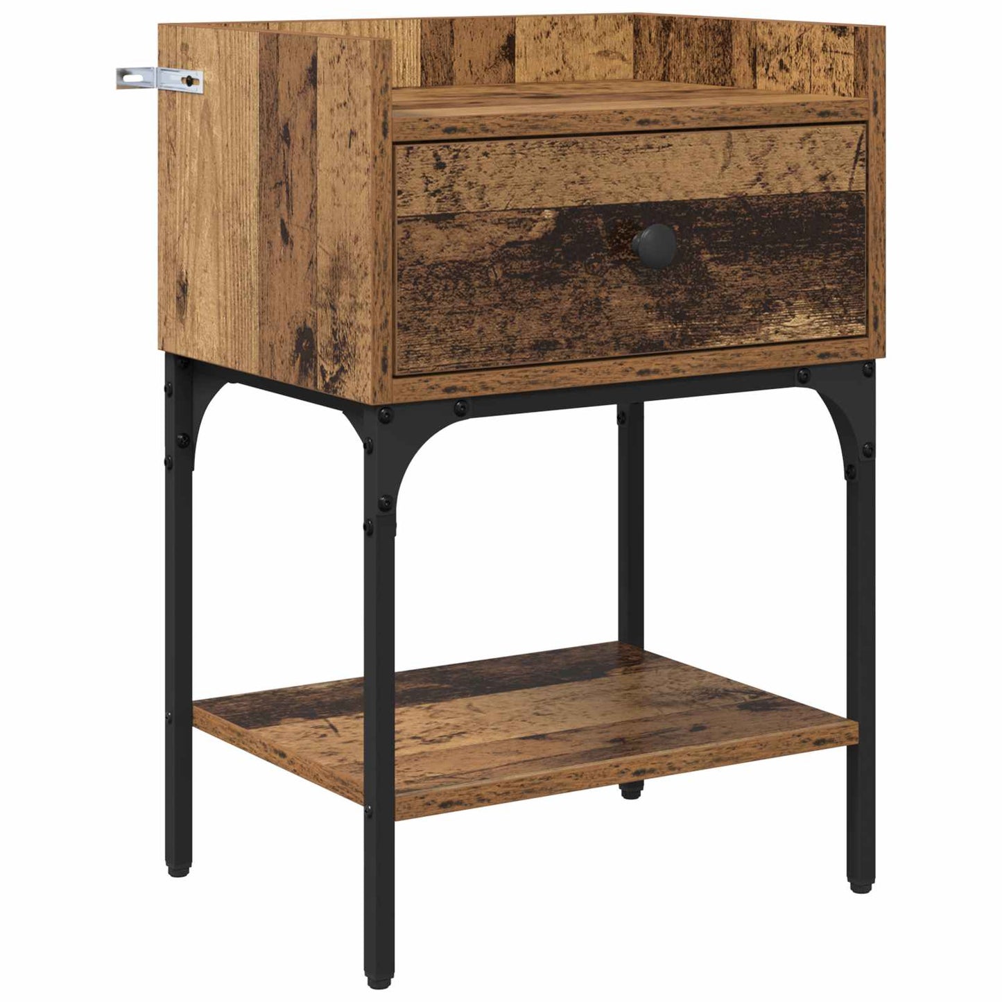 Bedside Table Old Wood 40 x 29 x 60 cm Engineered Wood