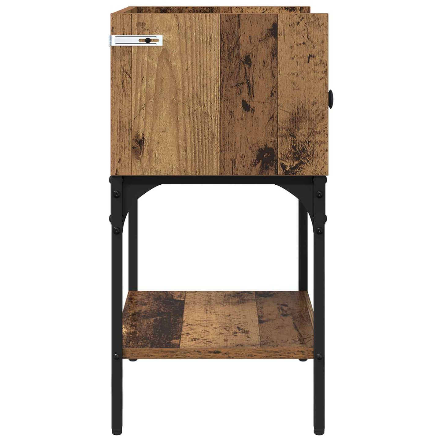Bedside Table Old Wood 40 x 29 x 60 cm Engineered Wood