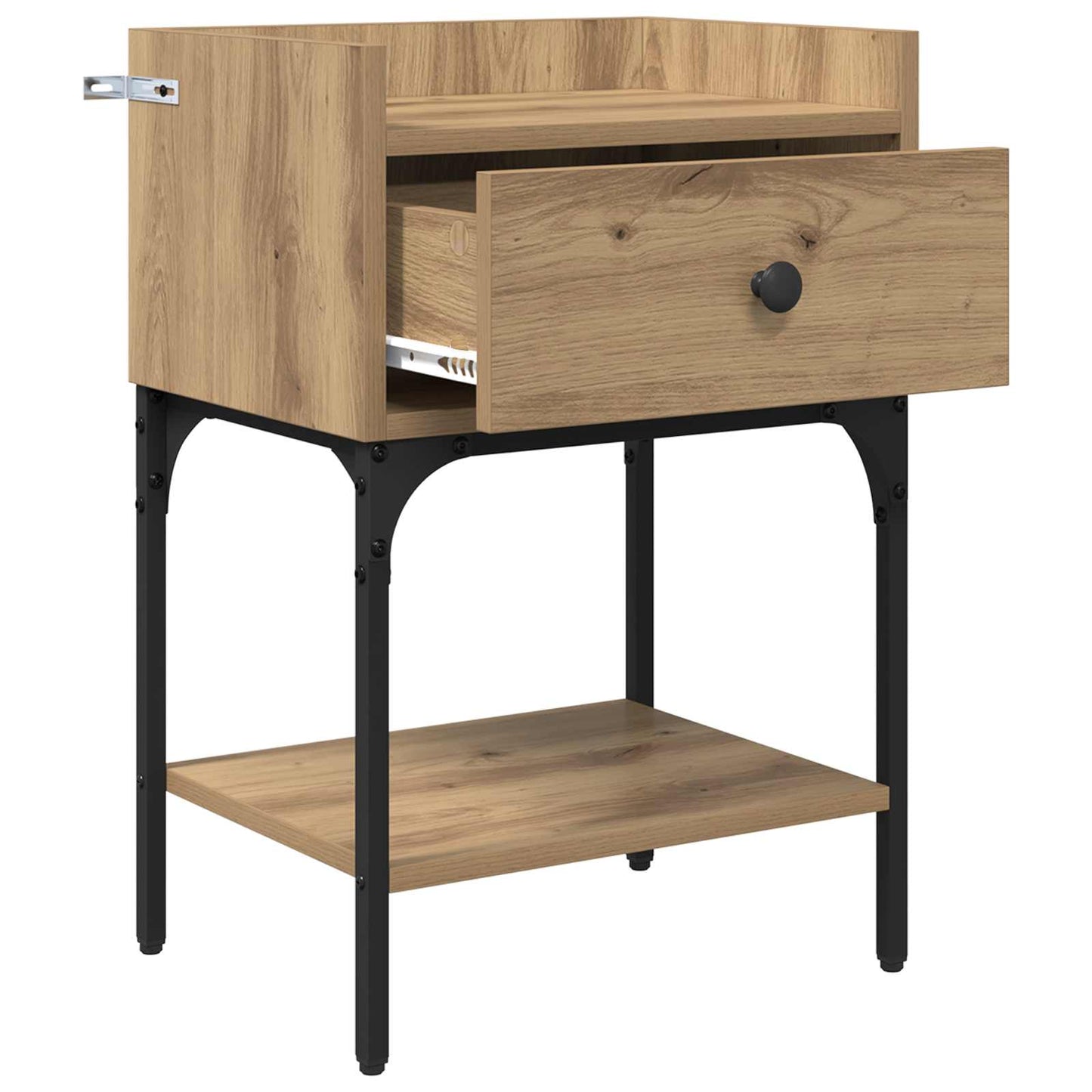 Bedside Table 2 pcs Artisan Oak 40 x 29 x 60 cm Engineered Wood