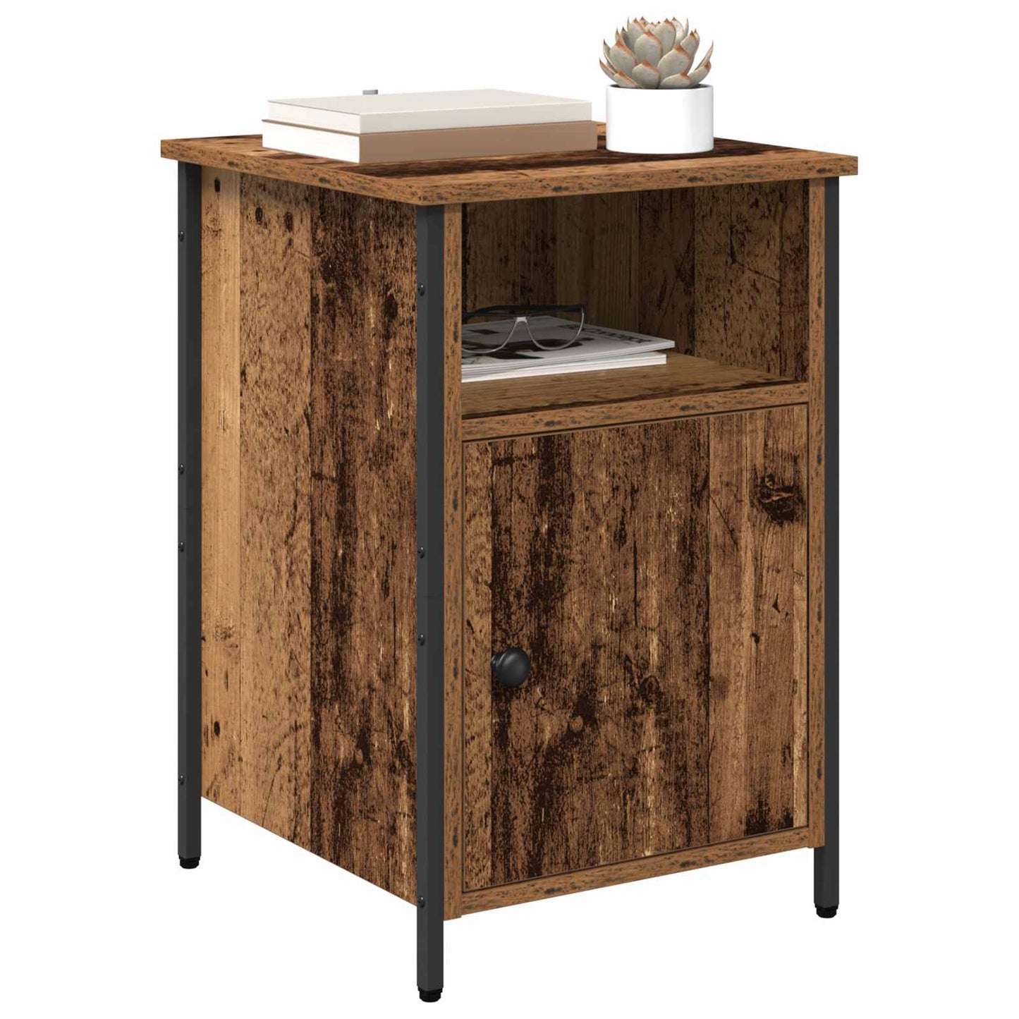 Bedside Cabinet 2 pcs Old Wood 40 x 42 x 60 cm Engineered Wood