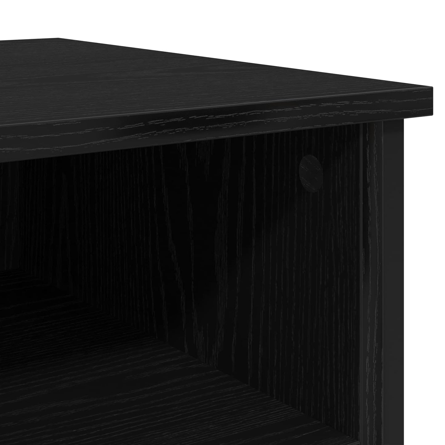 Bedside Cabinet Black Oak 40 x 42 x 60 cm Engineered Wood