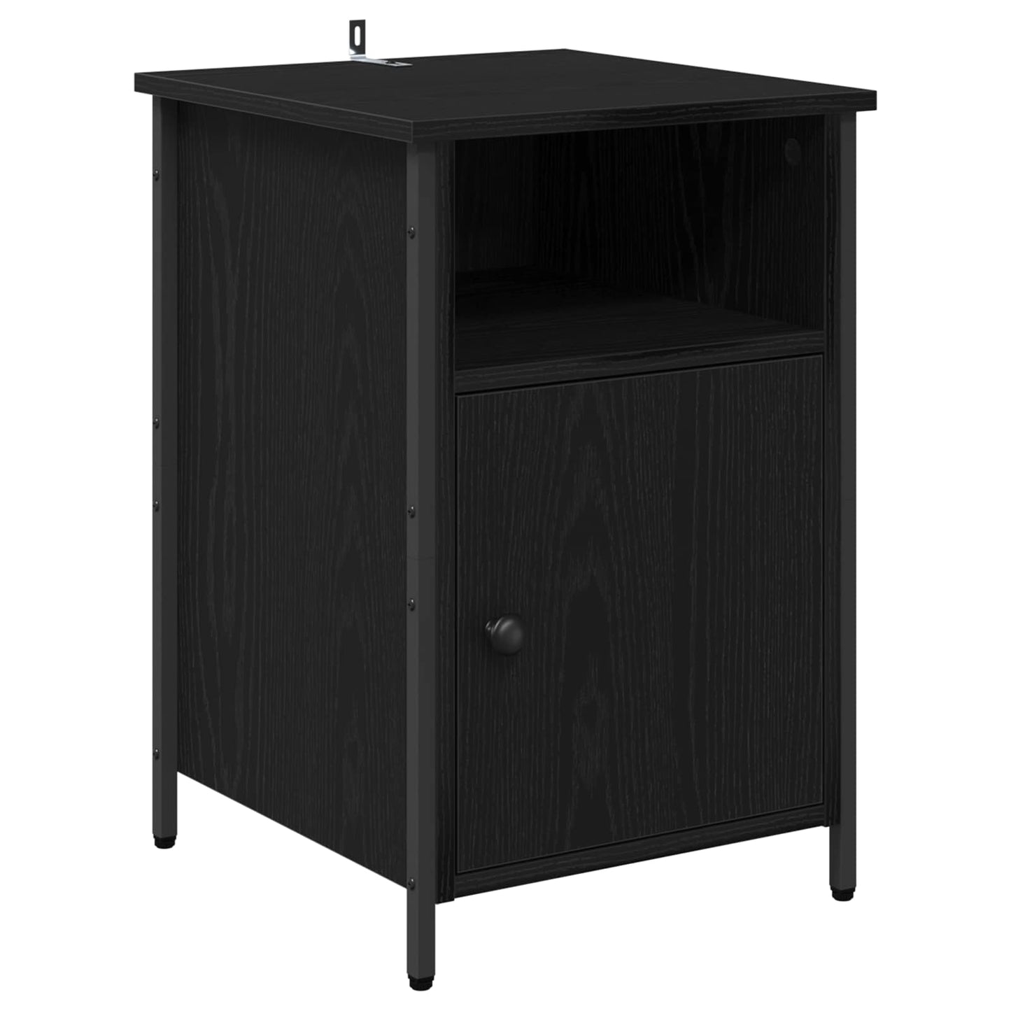 Bedside Cabinet Black Oak 40 x 42 x 60 cm Engineered Wood