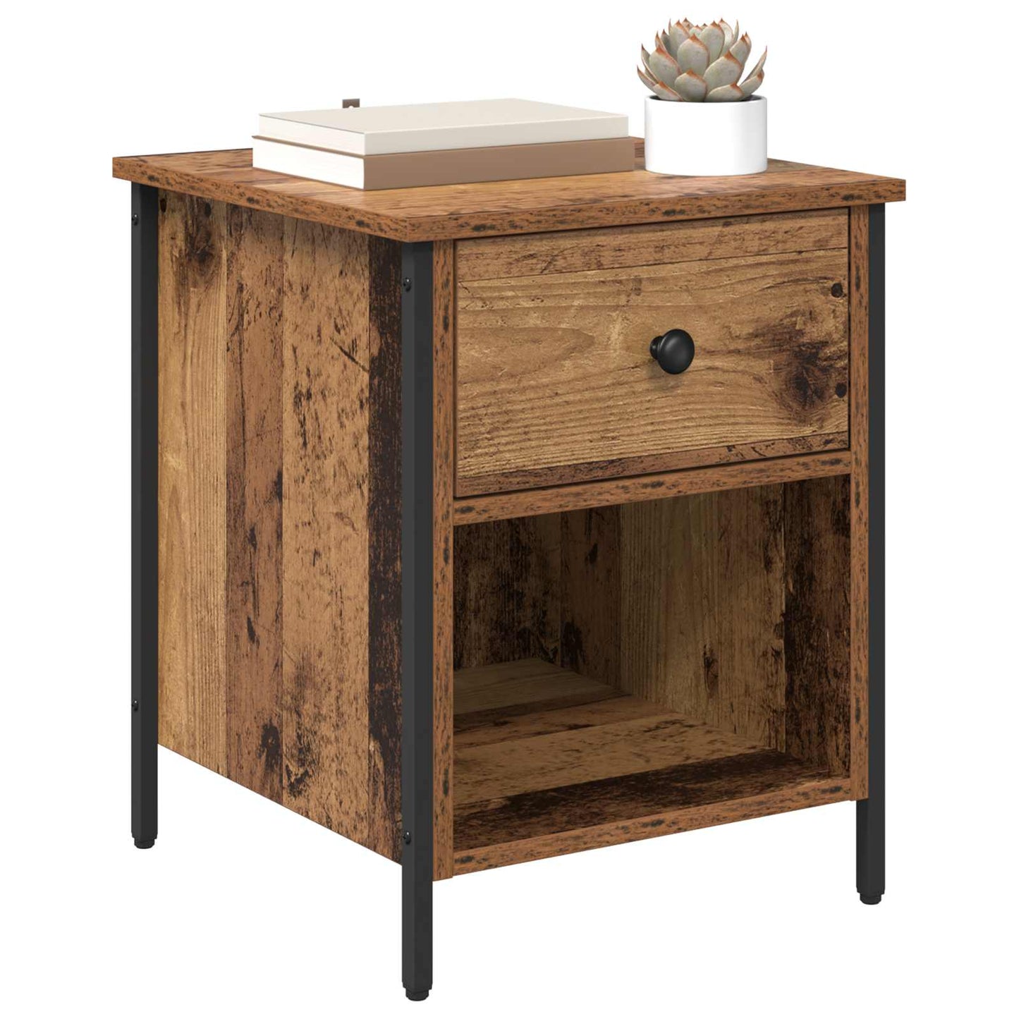 Bedside Cabinet Old Wood 40 x 42 x 50 cm Engineered Wood
