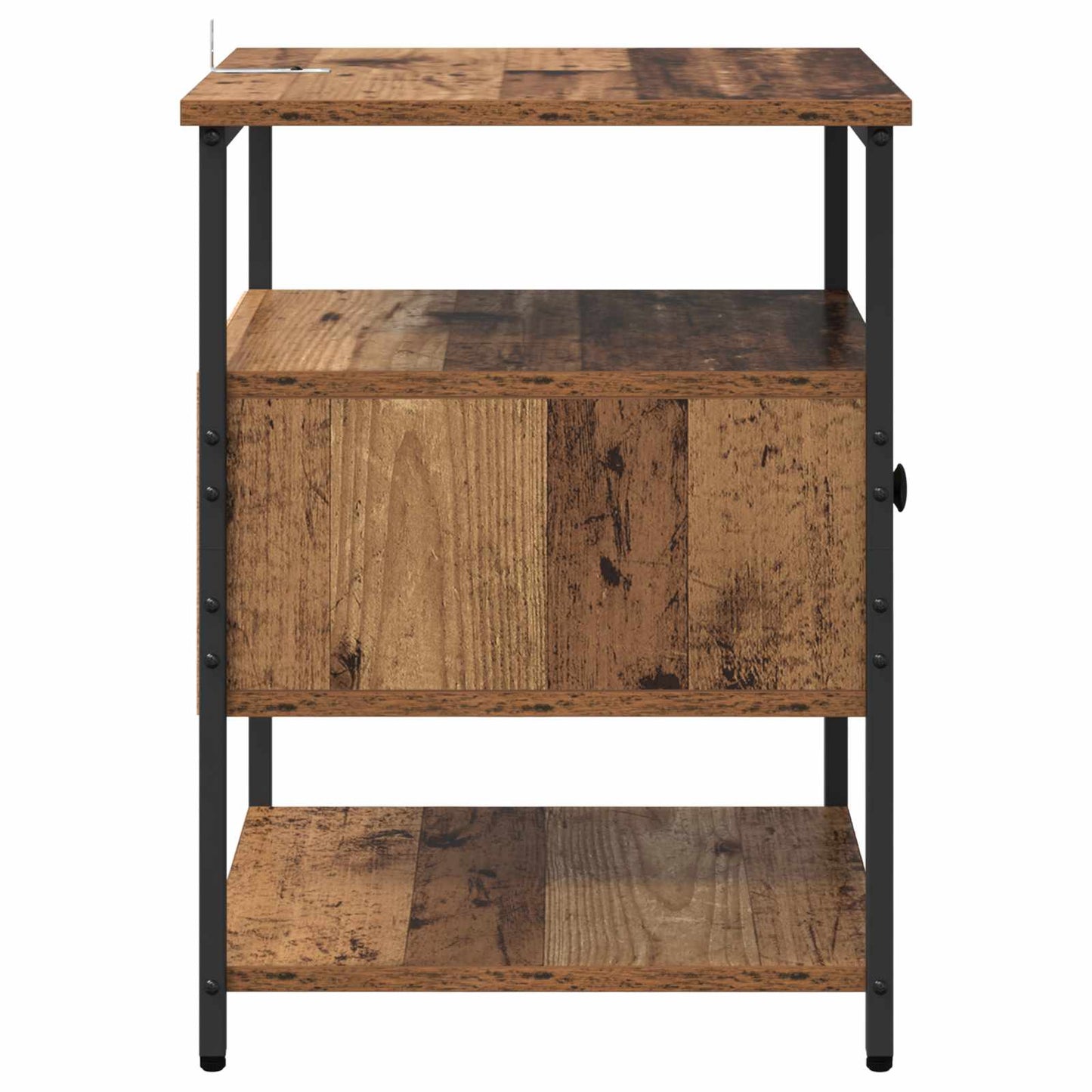 Bedside Cabinet 2 pcs Old Wood 40 x 42 x 56 cm Engineered Wood