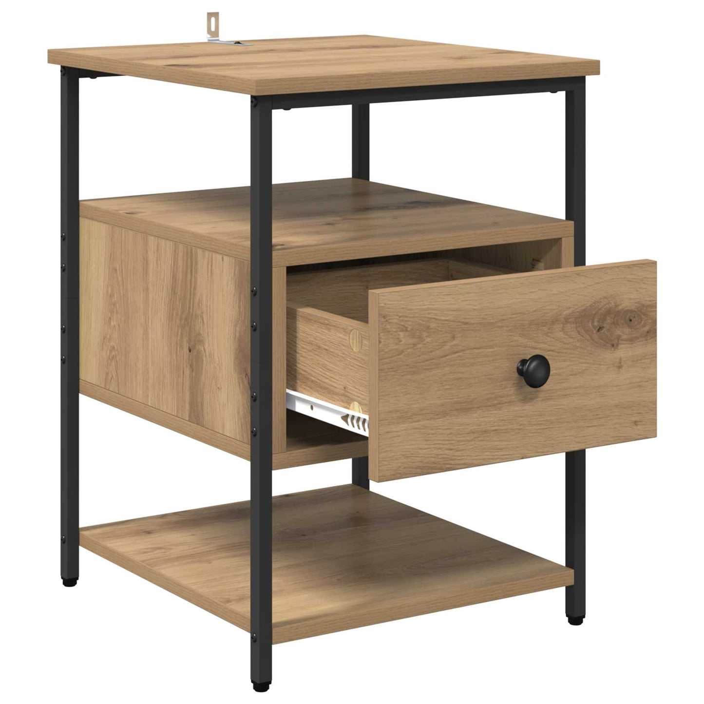 Bedside Cabinet with Drawer 2 pcs Artisan Oak 40 x 42 x 56 cm