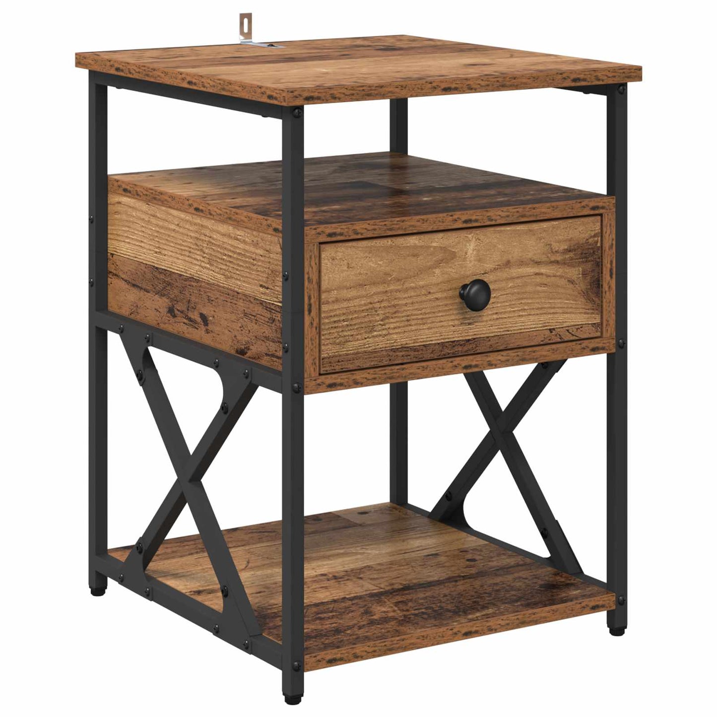 Bedside Cabinet 2 pcs Old Wood 40 x 42 x 55 cm Engineered Wood