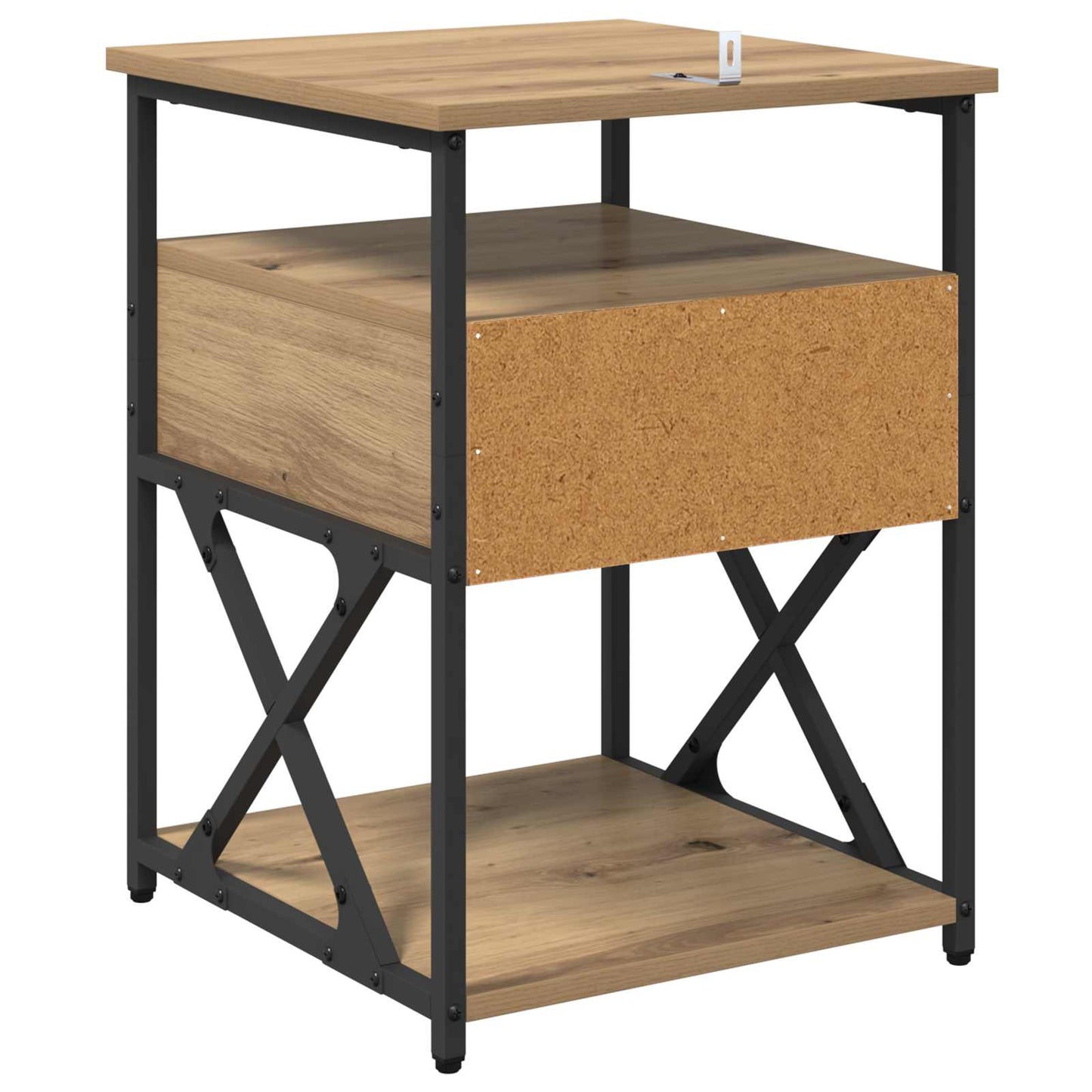 Bedside Cabinet with Drawer 2 pcs Artisan Oak 40 x 42 x 55 cm