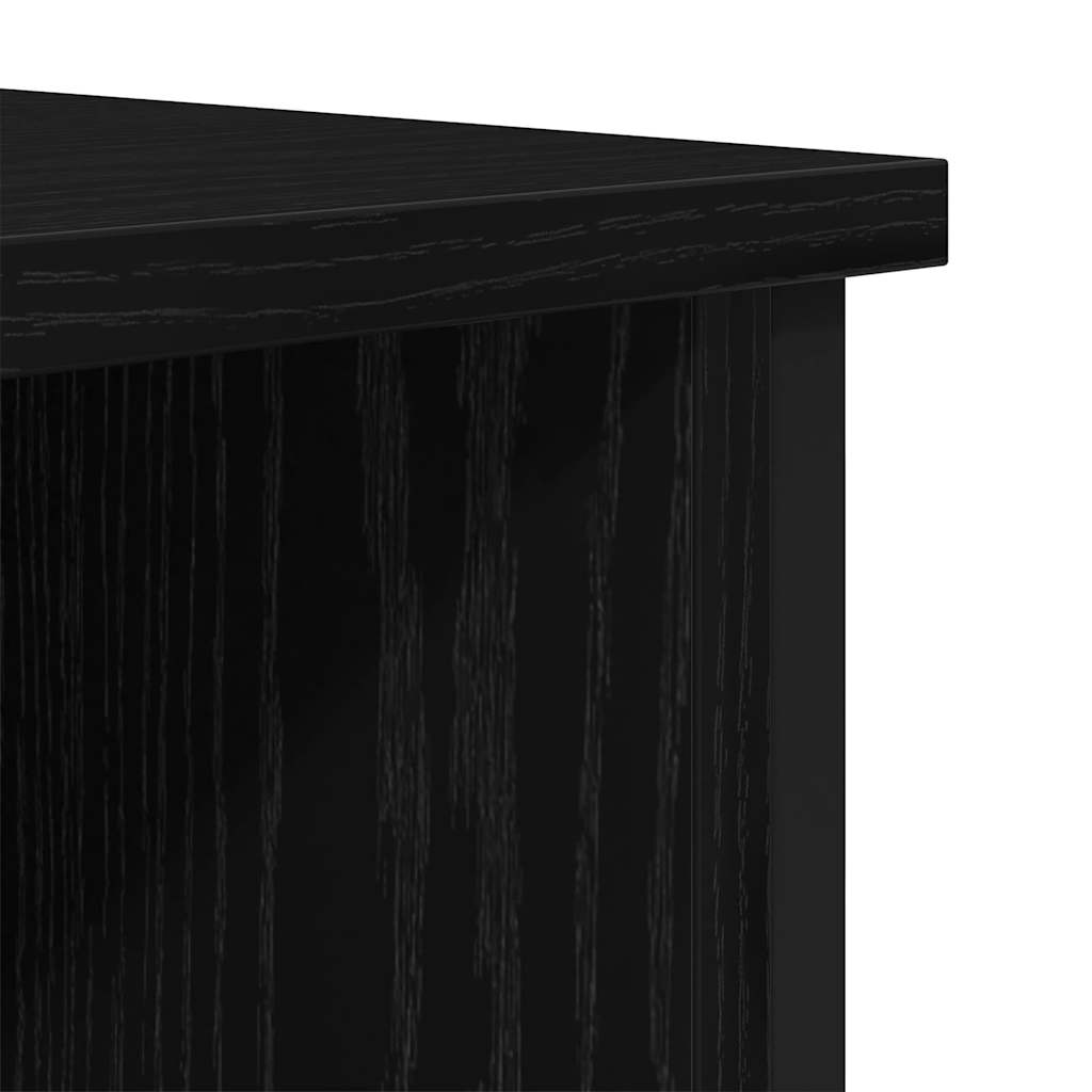TV Cabinet 100 x 40 x 50 cm Black Oak Engineered Wood