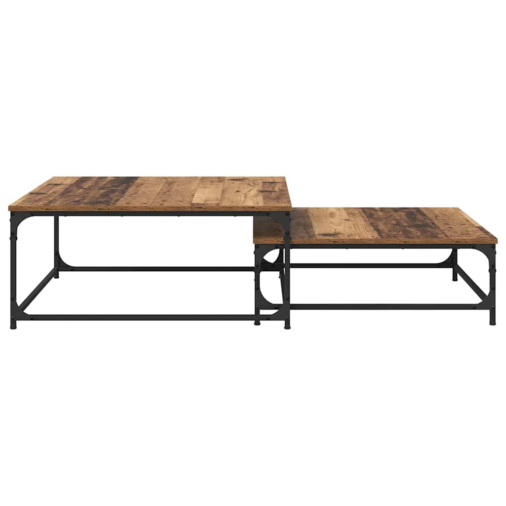 Coffee Table 2 pcs Old Wood Engineered Wood