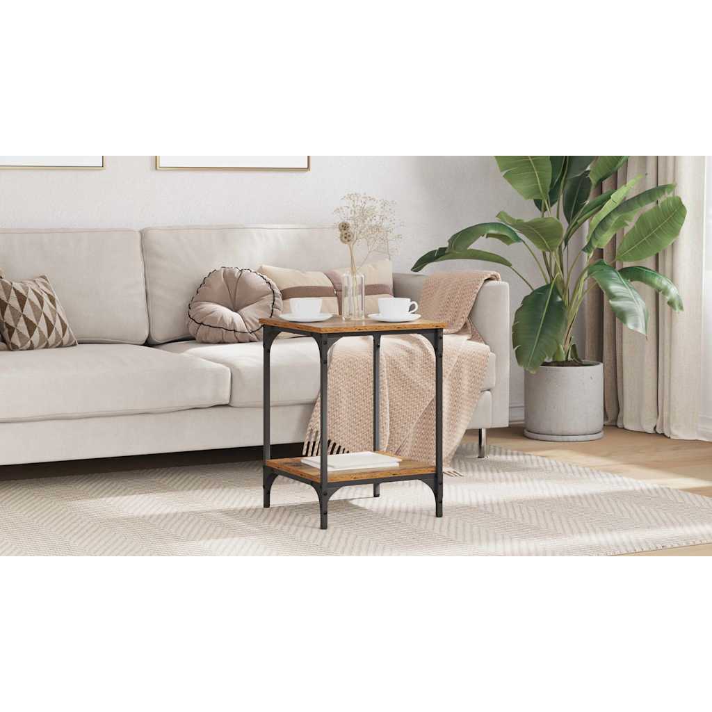 Coffee Table Old Wood 40 x 40 x 55 cm Engineered Wood