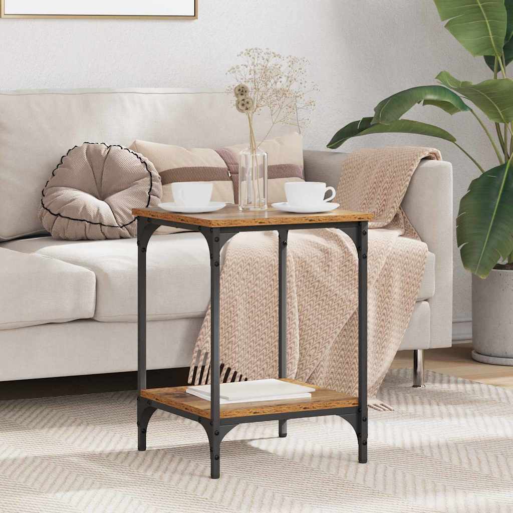 Coffee Table Old Wood 40 x 40 x 55 cm Engineered Wood